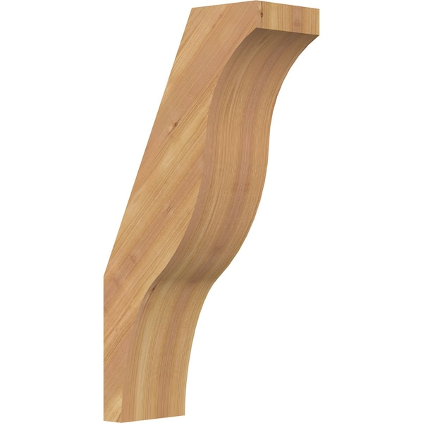 Ekena Millwork 5 1/2"W x 12"D x 24"H Funston Smooth Knee Brace, Western Red Cedar BRC06X12X24FST00SWR - main